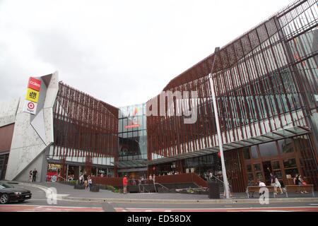 Wollongong zentrale Einkaufszentrum auf Crown Street. Stockfoto