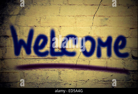 Konzept, handschriftlich mit Kreide - Farbbild Stockfoto