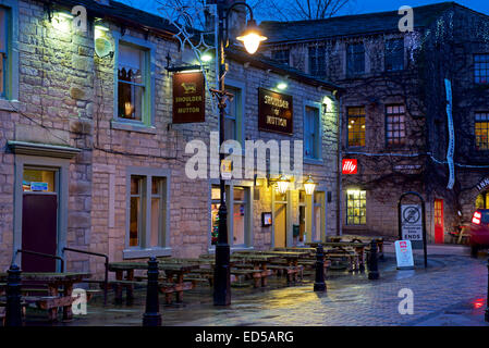 Schulter des Hammelfleisch Pub, Hebden Bridge, Calderdale, West Yorkshire, England UK Stockfoto