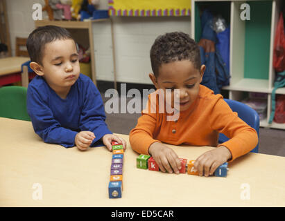 Tagesbetreuung Kindergarten auf der Lower East Side von Manhattan von Henry Street Settlement. Stockfoto