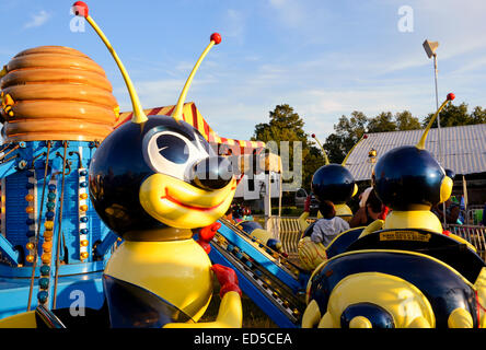 Karneval-Fahrten im Moore County Fair, Carthage, North Carolina Stockfoto