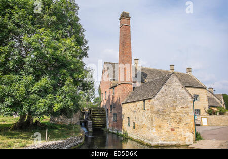 Die alte Mühle am Fluss Auge Mill Lane niedriger Slaughter The Cotswolds Gloucestershire England Stockfoto