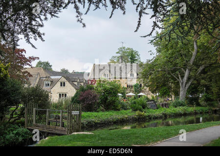 Das Gemetzel Country Inn Becky Hill Lower Slaughter englischen Cotswolds, Gloucestershire Stockfoto