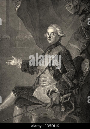 Frederick Henry Louis, 1726-1802, ein Prinz von Preußen, Prinz Friedrich Heinrich Ludwig von Preußen, 1726-1802 Stockfoto