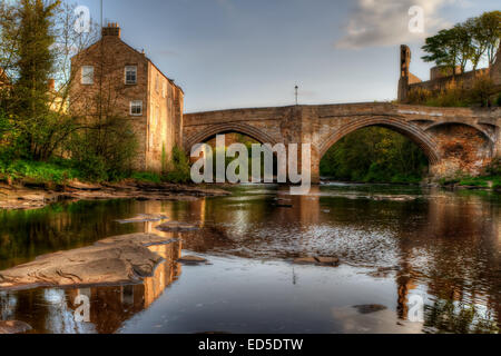Brücke in Barnard Castle, County Durham County. Stockfoto