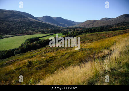 Die erstaunlichen und beeindruckenden Ansichten von Glen Lyon in den Loch Lomond und Trossachs National Park, Schottland. Stockfoto