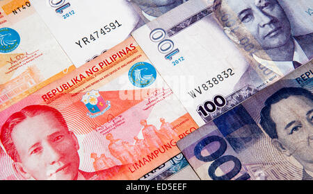 Philippinen-Banknoten Stockfoto