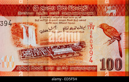 Sri Lanka 100 One hundert Rupien Banknote Stockfoto