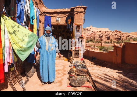 Shop. Ait Benhaddou. Atlas mountian. Marokko. Nordafrika. Afrika Stockfoto