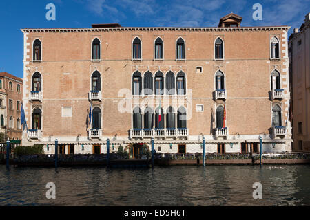 Villen und Paläste, Canal Grande, Venedig, Italien Stockfoto