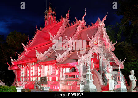 Wat Sri Suphan (Silber-Tempel), Chiang Mai, Thailand Stockfoto