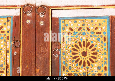 Zaouia, Mausoleum in der Madrasa, Tamegroute, Souss-Massa-Draa Region, Marokko.  Nordafrika. Afrika Stockfoto