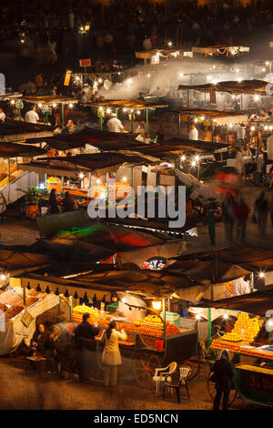 Djemaa al Fna Platz. Marrakesch. Marokko. Nordafrika. Afrika Stockfoto