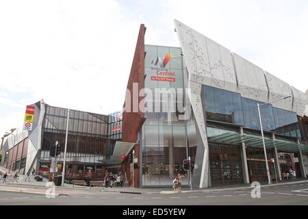 Wollongong zentrale Einkaufszentrum auf Crown Street. Stockfoto