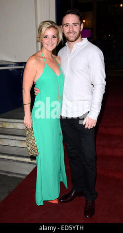 Charlie und die Schokoladenfabrik Medien nachts das Theatre Royal Drury Lane mit: Helen Skelton, Richie Myler Where: London, Vereinigtes Königreich bei: 25. Juni 2014 Stockfoto