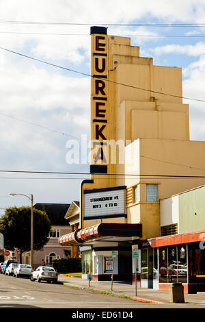 Das Kino Eureka, Eureka City Humboldt County Kalifornien USA Stockfoto