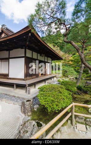 Der Tōgu-Do Halle des Ginkaku-Ji, auch bekannt als der Tempel der Silver Pavilion, Kyoto, Kansai, Japan Stockfoto