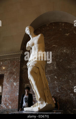 Statue der Venus von Milo im Louvre-museum Stockfoto
