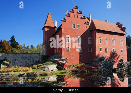 Cervena Lhota Schloss in Südböhmen, Tschechien. Stockfoto