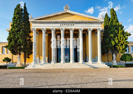 Das Zappeion ist ein Gebäude in der Nationalgarten Athens, Griechenland Stockfoto