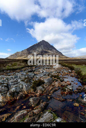 Buachaille Etive Mor wie in Glencoe in den Highlands von Schottland Stockfoto
