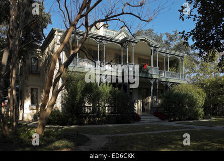 Carl Wilhelm August Groos Haus im historischen King William District in San Antonio, Texas. Stockfoto