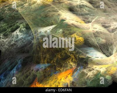 Abstrakte Formen von fraktalen Strukturen. Stockfoto