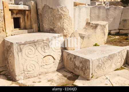 Tarxien Tempel. Tarxien. Malta-Insel. Republik Malta. Europa Stockfoto