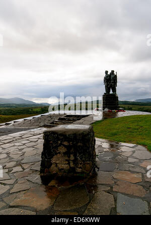 Das Commando-Denkmal am Spean Bridge etwa 8 Meilen nördlich von Fort William in den Highlands von Schottland Stockfoto