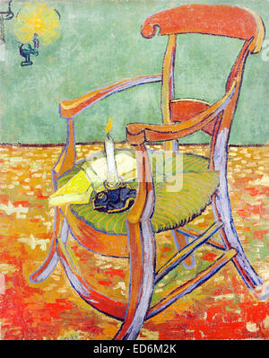 Vincent Van Gogh, Gauguins Stuhl 1888 Öl auf Leinwand. Van Gogh Museum, Amsterdam, Niederlande. Stockfoto