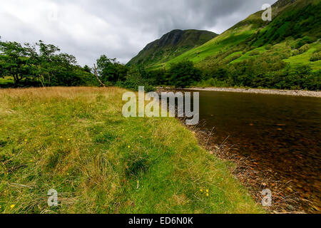 Glen Nevis in den Highlands von Schottland Stockfoto