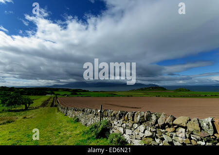 Die Aussicht von der Isle of Bute, der Isle of Arran, Schottland Stockfoto