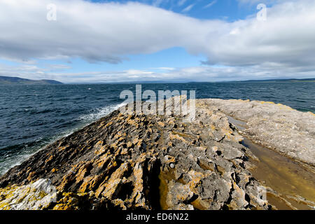 Die Küste auf der Isle of Bute, Scotland Stockfoto