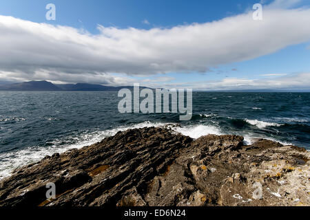 Die Aussicht von der Isle of Bute, der Isle of Arran, Schottland Stockfoto