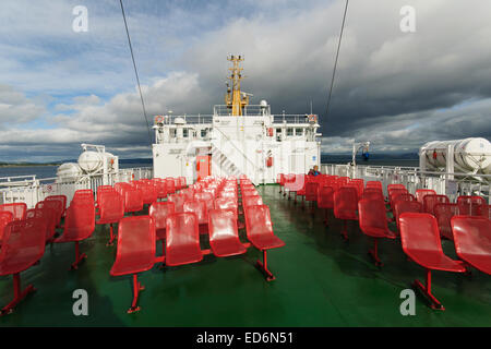 An Bord der Fähre CalMac von Bute in Schottland Stockfoto