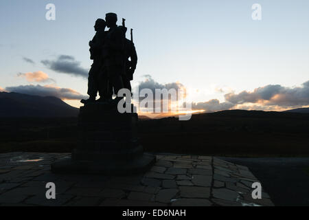 Das Commando-Denkmal am Spean Bridge etwa 8 Meilen nördlich von Fort William in den Highlands von Schottland Stockfoto