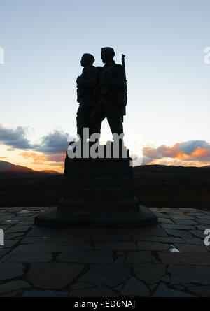 Das Commando-Denkmal am Spean Bridge etwa 8 Meilen nördlich von Fort William in den Highlands von Schottland Stockfoto