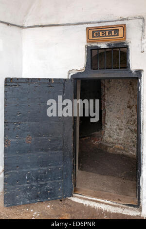 Zelle am Cape Coast Castle, Ghana, Afrika Stockfoto