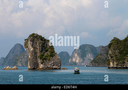 Ha Long Bay vor der Küste von Vietnam Stockfoto