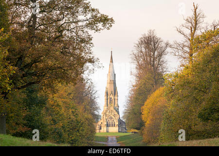 St. Marys Church in Studley Royal Park Ner Ripon, Nordyorkshire. Stockfoto