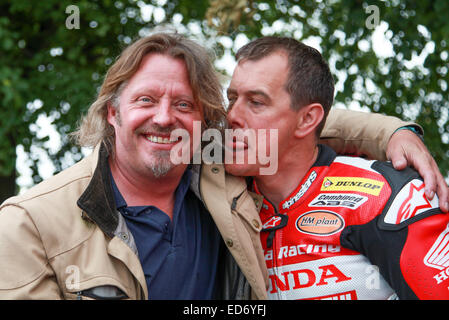 Goodwood Festival of Speed 2014 - Tag 2 mit: Charley Boorman und John McGuinness wo: Goodwood, West Sussex, Großbritannien wenn: 27. Juni 2014 Stockfoto