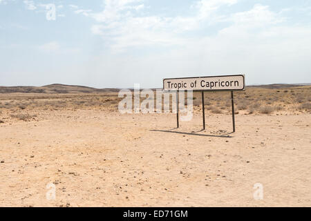 Tropic of Capricorn, Southern Tropic, Namibia Stockfoto