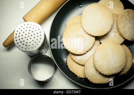 Shortbread Backen Stockfoto