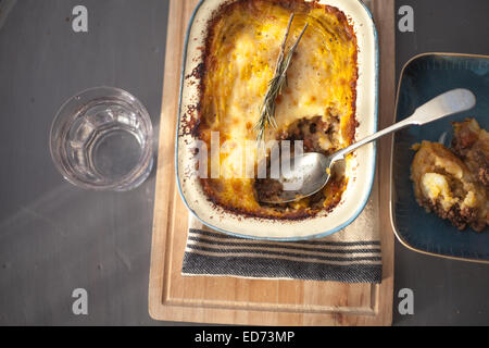 traditionelle Shepards pie Stockfoto