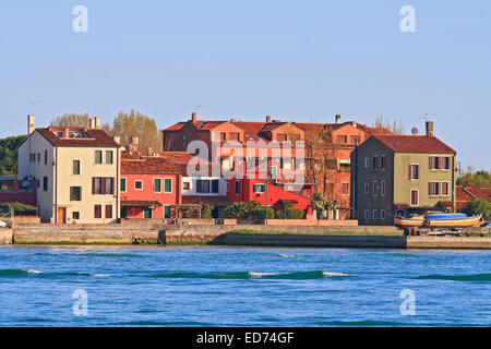 Residenz-Zone im Lido Insel Venedig Italien Stockfoto