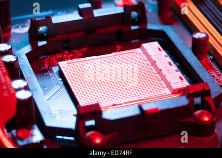 Motherboard CPU-Sockel Stockfoto