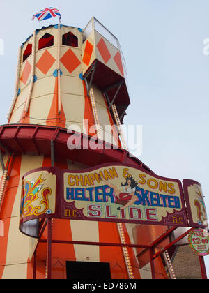 traditionelle Helter Skelter Folie Stockfoto