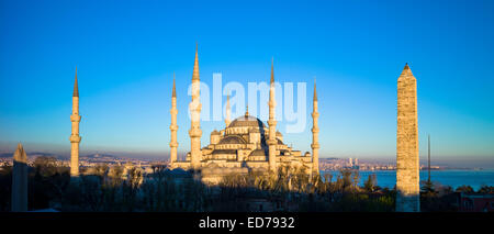 Die blaue Moschee, Sultanahmet Camii oder Sultan-Ahmed-Moschee in Istanbul, Türkei Stockfoto