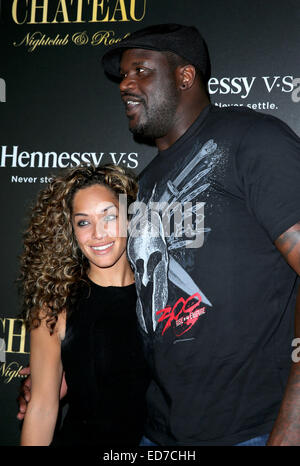 Shaquille O' Neal DJ Debüt am Chateau Nightclub & auf dem Dach im Paris Hotel and Casino in Las Vegas mit: Shaquille O' Neal wo: Las Vegas, Nevada, Vereinigte Staaten, wann: 28. Juni 2014 Stockfoto