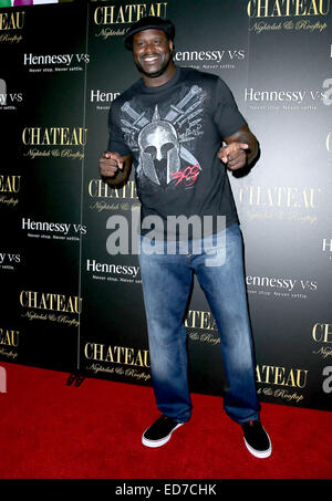 Shaquille O' Neal DJ Debüt am Chateau Nightclub & auf dem Dach im Paris Hotel and Casino in Las Vegas mit: Shaquille O' Neal wo: Las Vegas, Nevada, Vereinigte Staaten, wann: 28. Juni 2014 Stockfoto